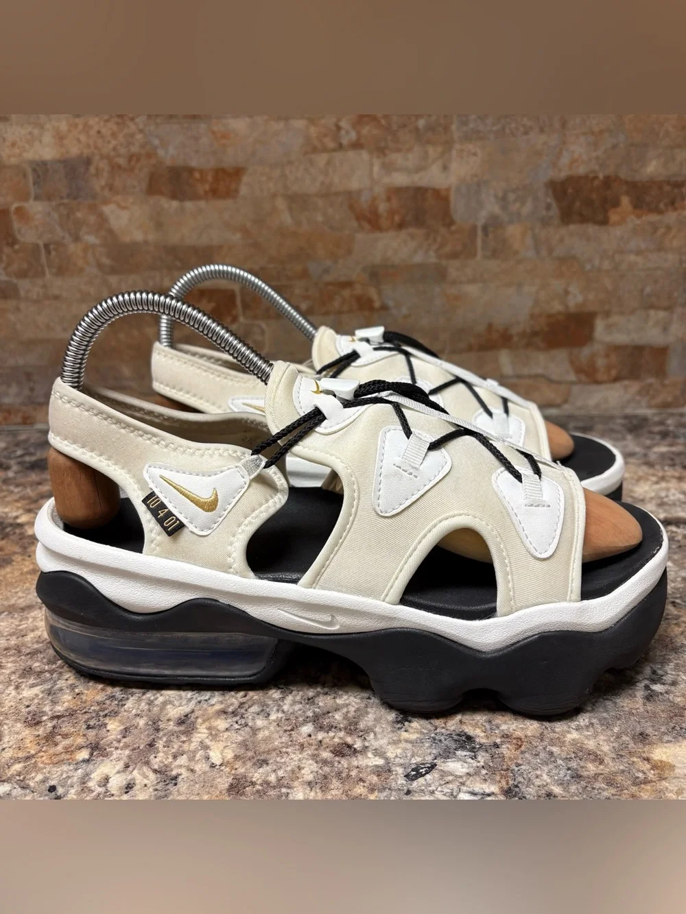 Nike Air Max Koko Serena Williams Design Sandals White Gold Size 10